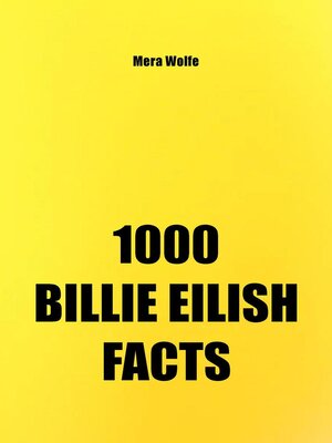 cover image of 1000 Billie Eilish Facts